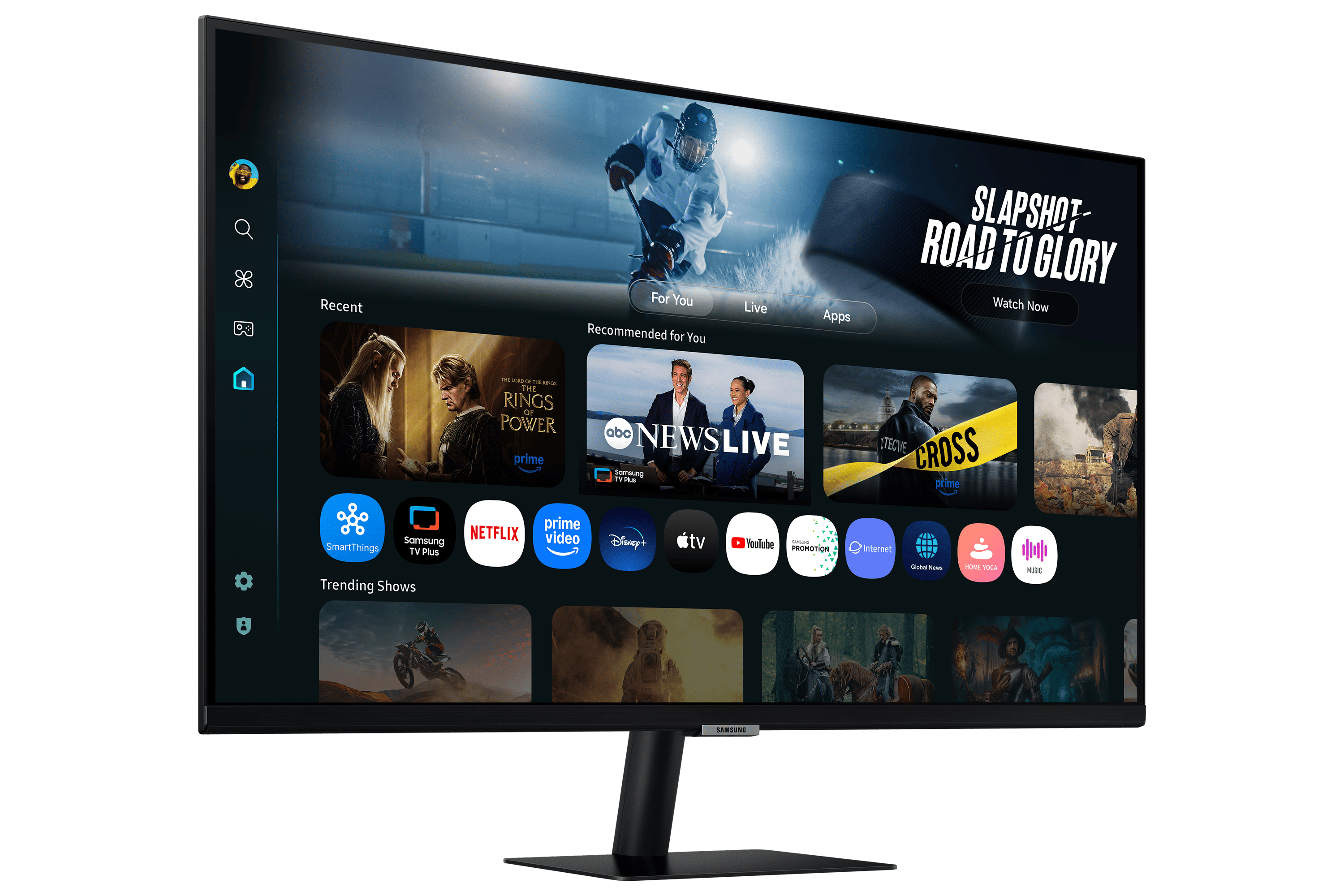 SAMSUNG AI Smart VA monitor 32" M7, 3840x2160, 16:9, 300cd/m2, 4ms, 2xHDMI/3xUSB/USB-C/WiFi/Bluetooth, hangszóró