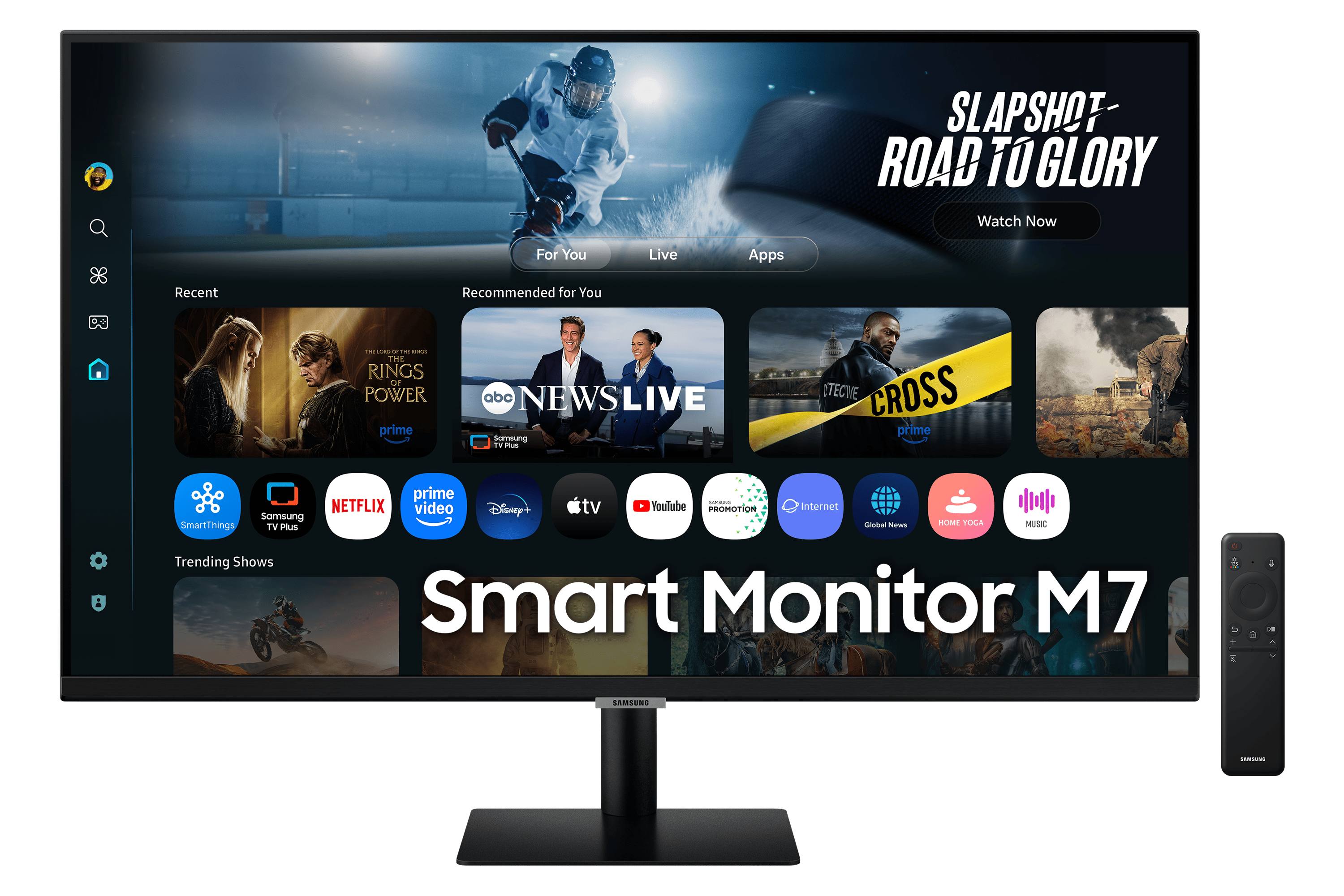 SAMSUNG AI Smart VA monitor 32" M7, 3840x2160, 16:9, 300cd/m2, 4ms, 2xHDMI/3xUSB/USB-C/WiFi/Bluetooth, hangszóró