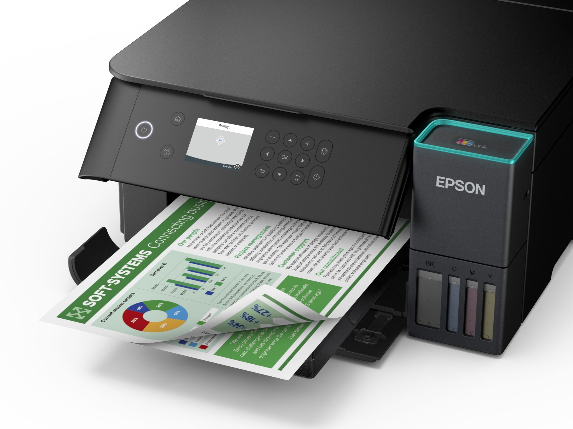 EPSON Tintasugaras nyomtató - WorkForce Pro EM-C8100RDWF (A3, MFP, 4800x1200 DPI, 35 lap/perc, duplex, ADF, USB/Wifi)