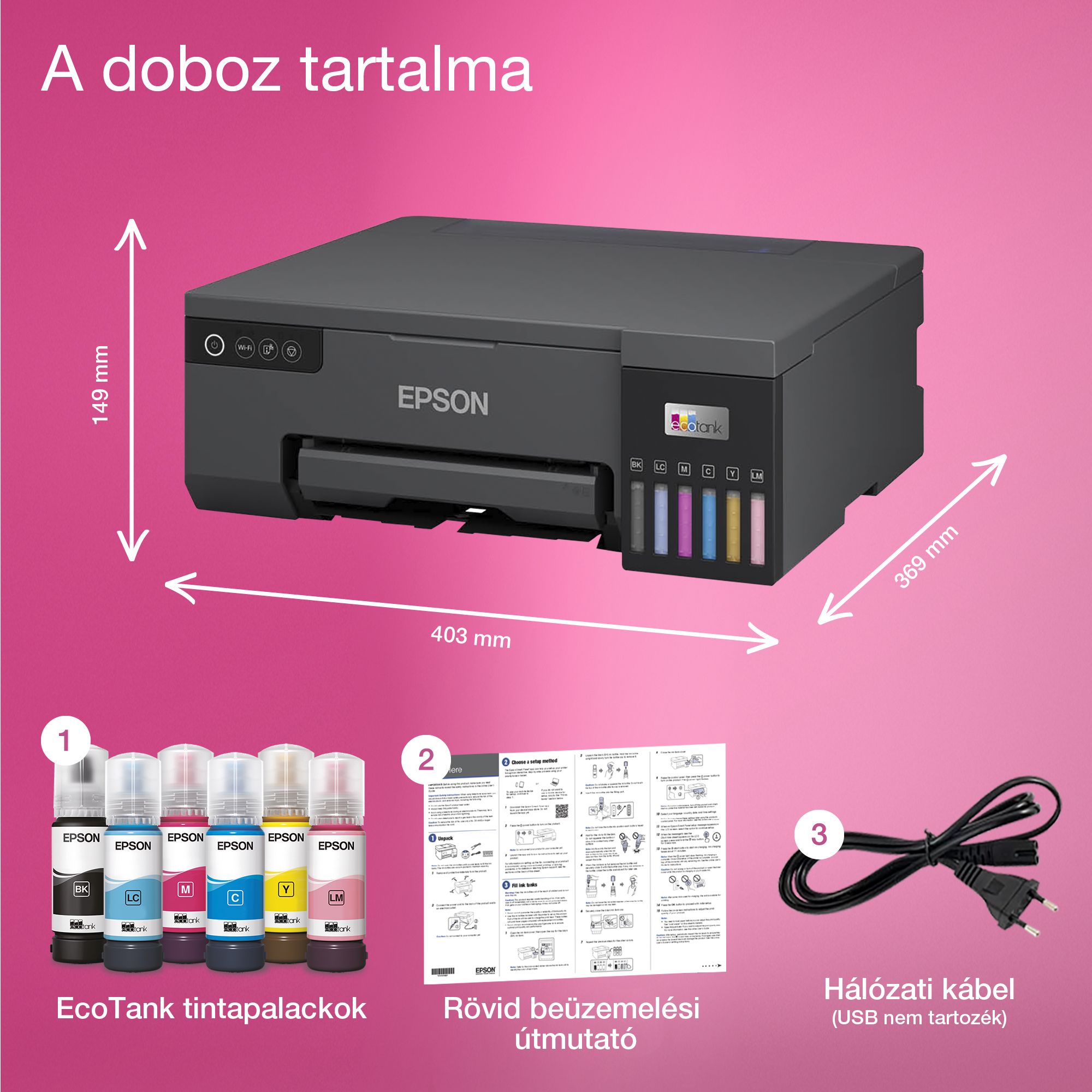 EPSON Mátrixnyomtató FX-890II (240x144 dpi, 9 tű, USB/LPT)