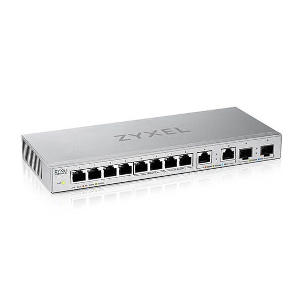 ZYXEL Switch 8x1000Mbps + 2x2500Mbps + 2xSFP+ Nem Menedzselhető, XGS1010-12-ZZ0102F