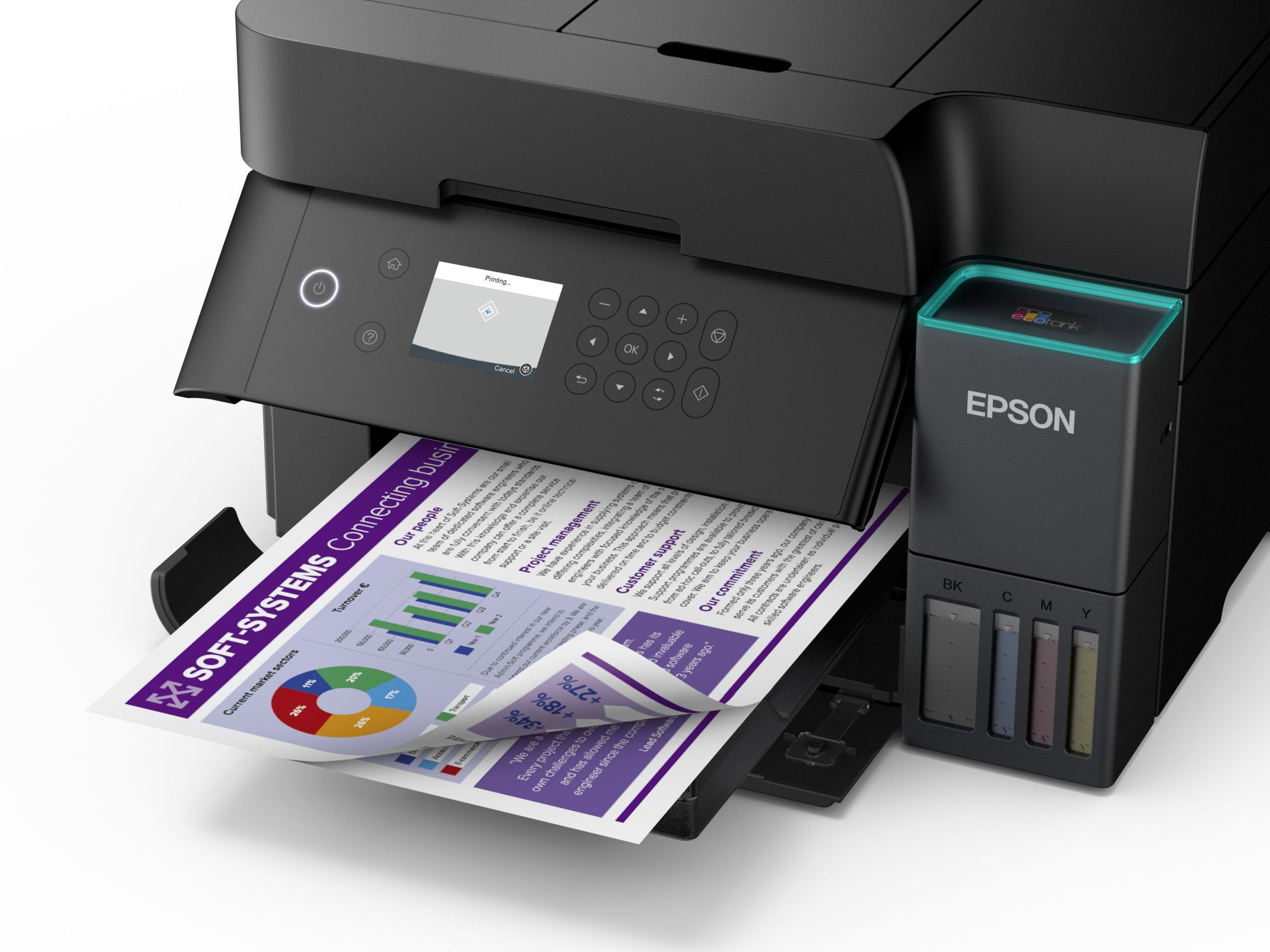 EPSON Tintasugaras nyomtató - EcoTank L6370 (A4, MFP, színes,4800x1200 DPI, 35 lap/perc, Full duplex, ADF, USB/LAN/Wifi)