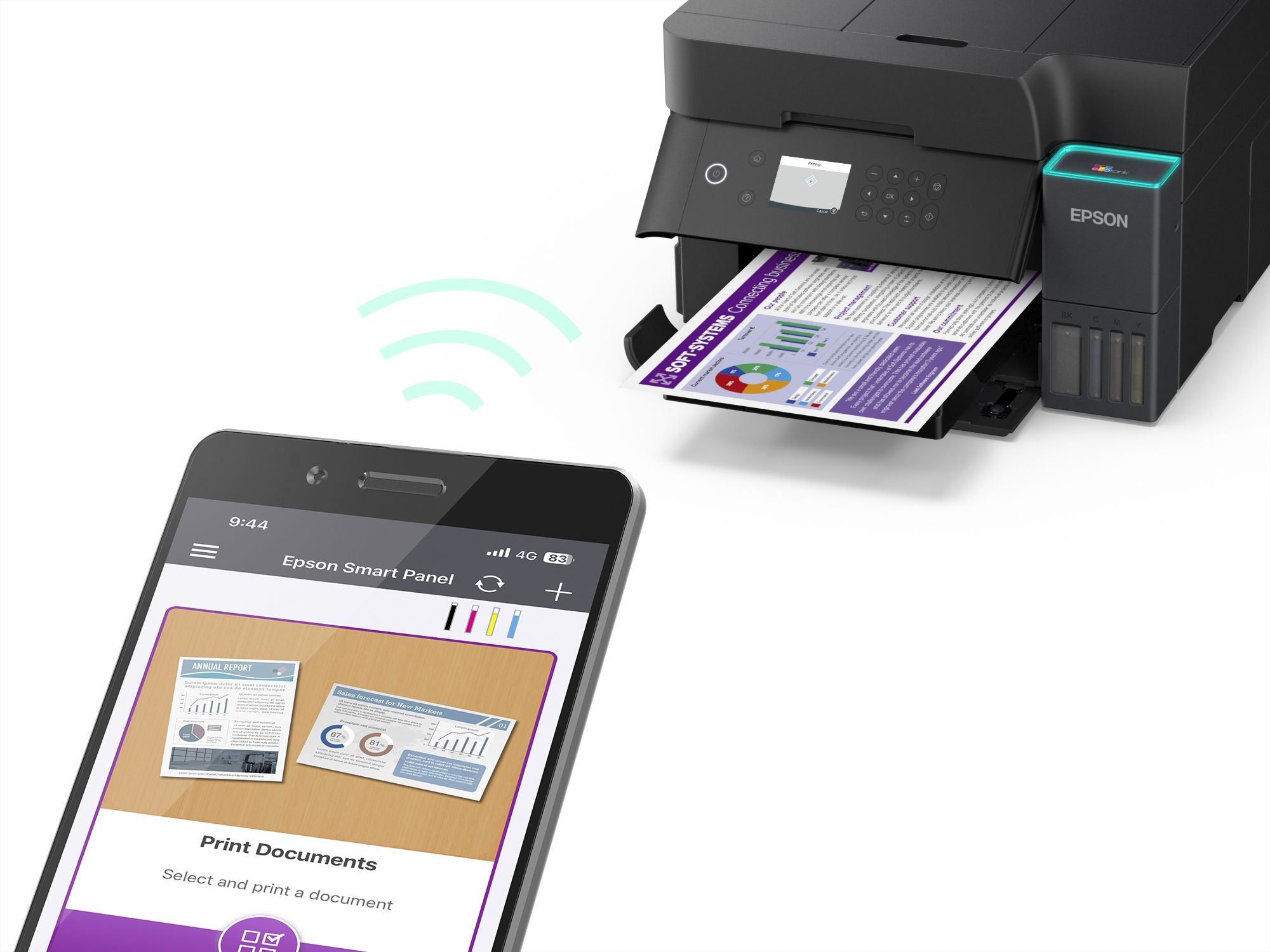 EPSON Tintasugaras nyomtató - EcoTank L6370 (A4, MFP, színes,4800x1200 DPI, 35 lap/perc, Full duplex, ADF, USB/LAN/Wifi)