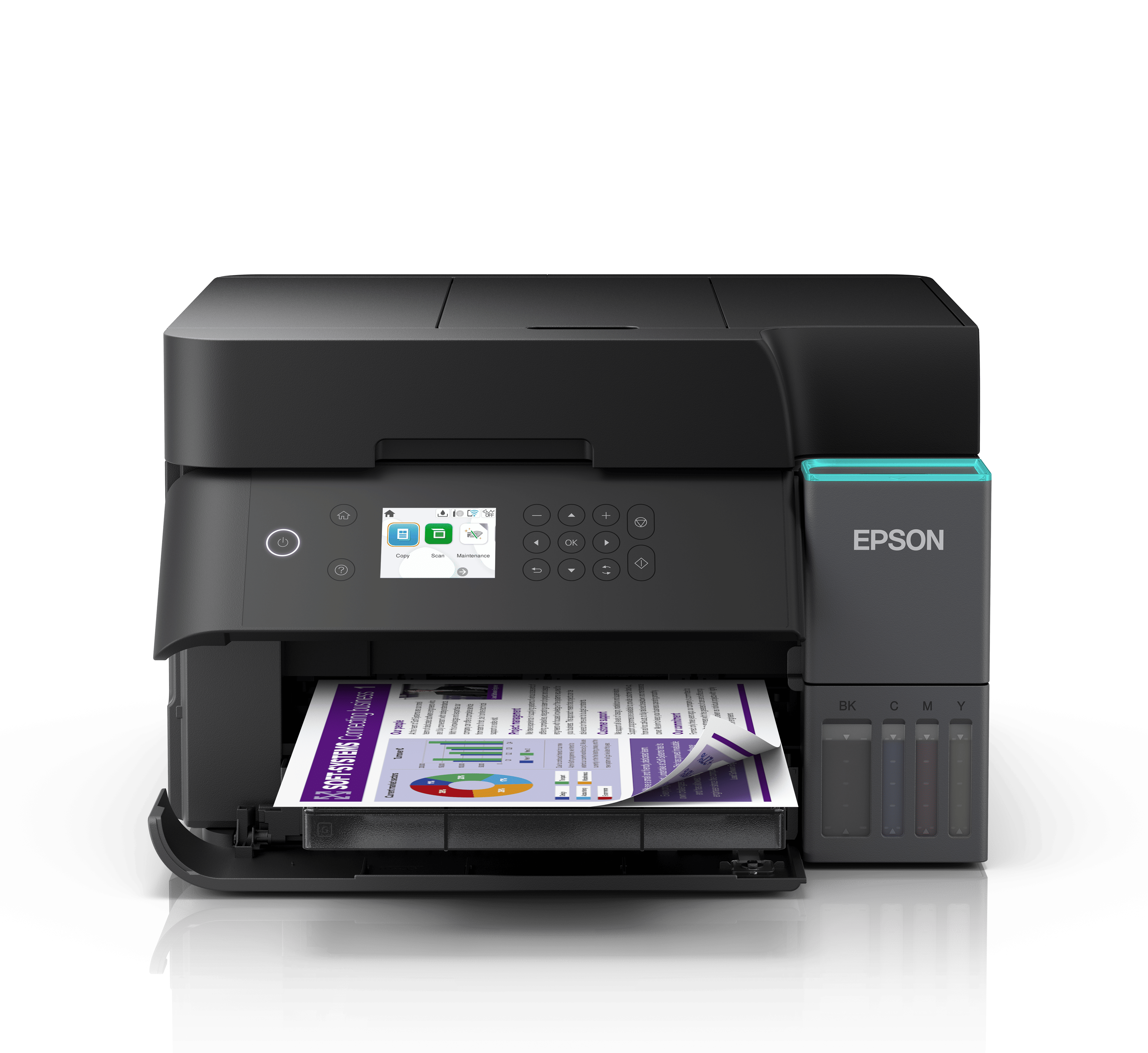 EPSON Tintasugaras nyomtató - EcoTank L6370 (A4, MFP, színes,4800x1200 DPI, 35 lap/perc, Full duplex, ADF, USB/LAN/Wifi)
