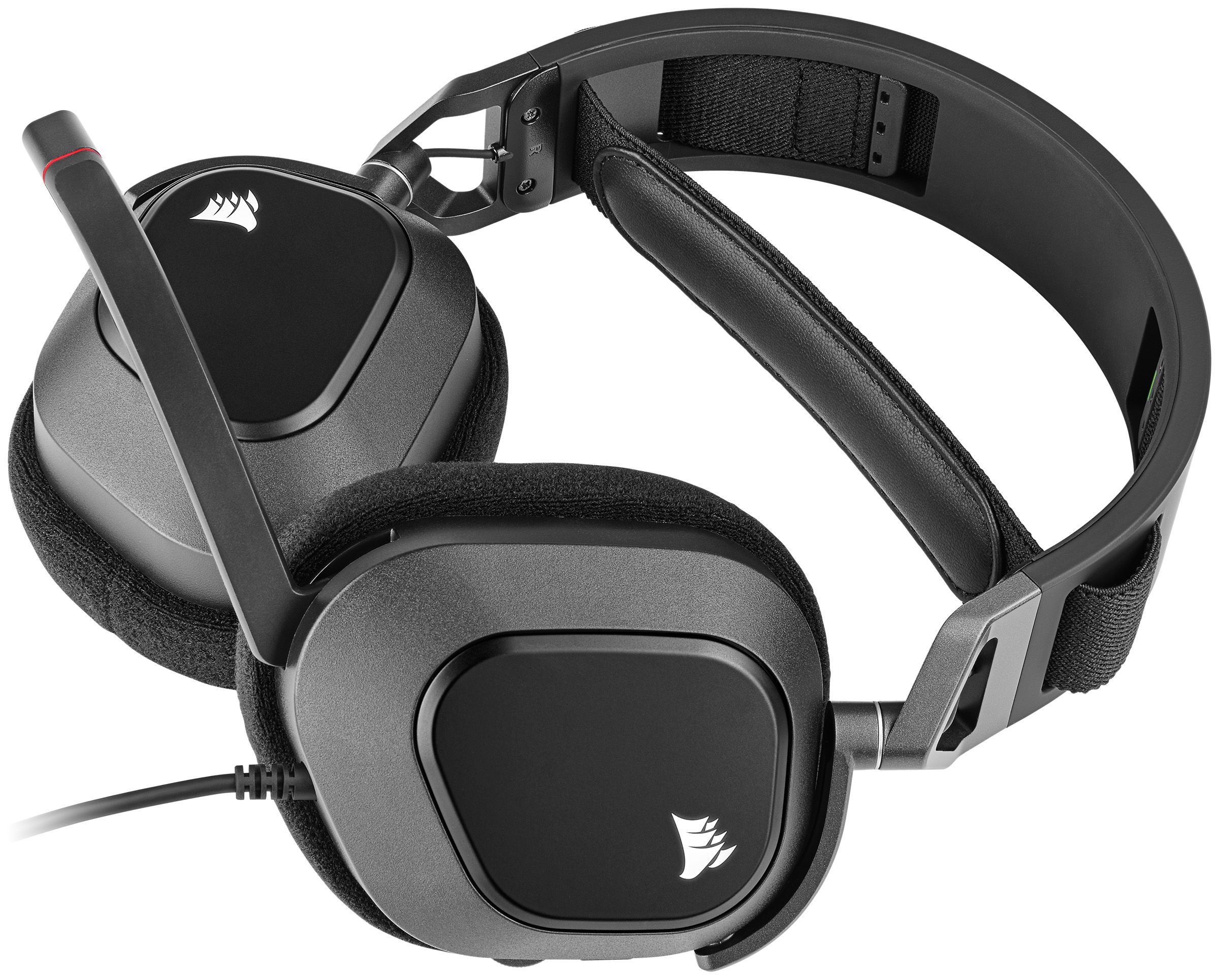 CORSAIR Vezetékes Headset, HS80 RGB USB Gaming, 7.1 Hangzás, RGB, fekete