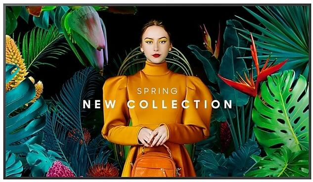 SAMSUNG 24/7 LFD, 85" QMC Crystal UHD 4K Signage kijelző