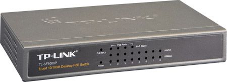 TP-LINK Switch 8x100Mbps (4xPOE), TL-SF1008P