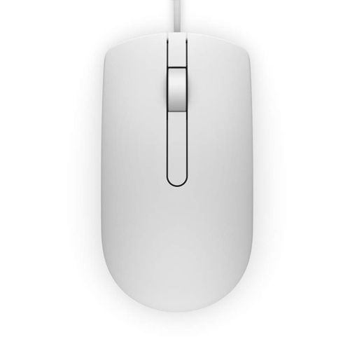 DELL Vezetékes egér, MS116 Optical Mouse - White