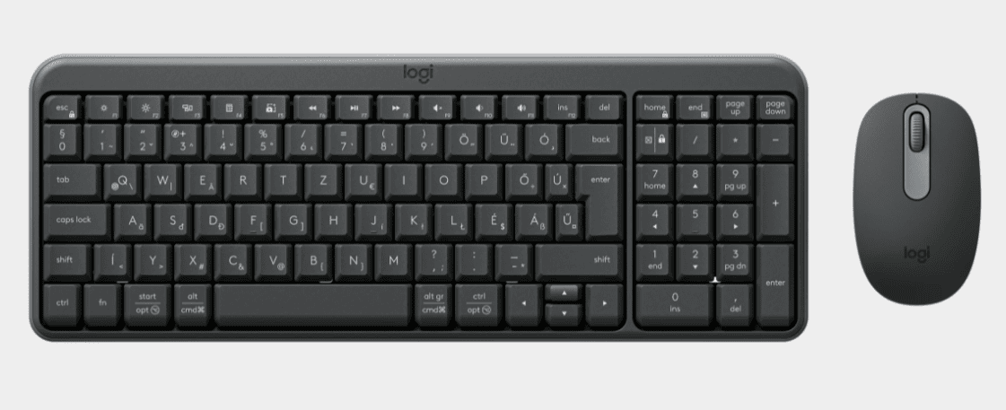 LOGITECH Billentyűzet + egér - MK250 Vezeték Nélküli Combo Bluetooth Grafitszürke, HUN
