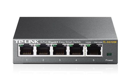 TP-LINK Switch 5x1000Mbps, Easy Smart, TL-SG105E