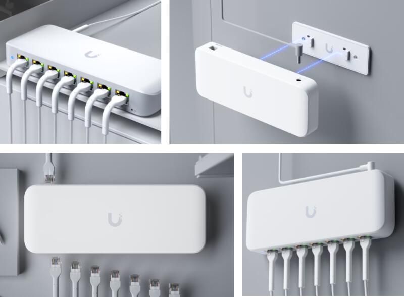 UBiQUiTi Ultra Switch 8x1000Mbps (7xPOE+ 60W), Menedzselhető, Asztali - USW-Ultra-60W