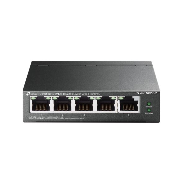 TP-LINK Switch 5x100Mbps (4xPOE), TL-SF1005LP