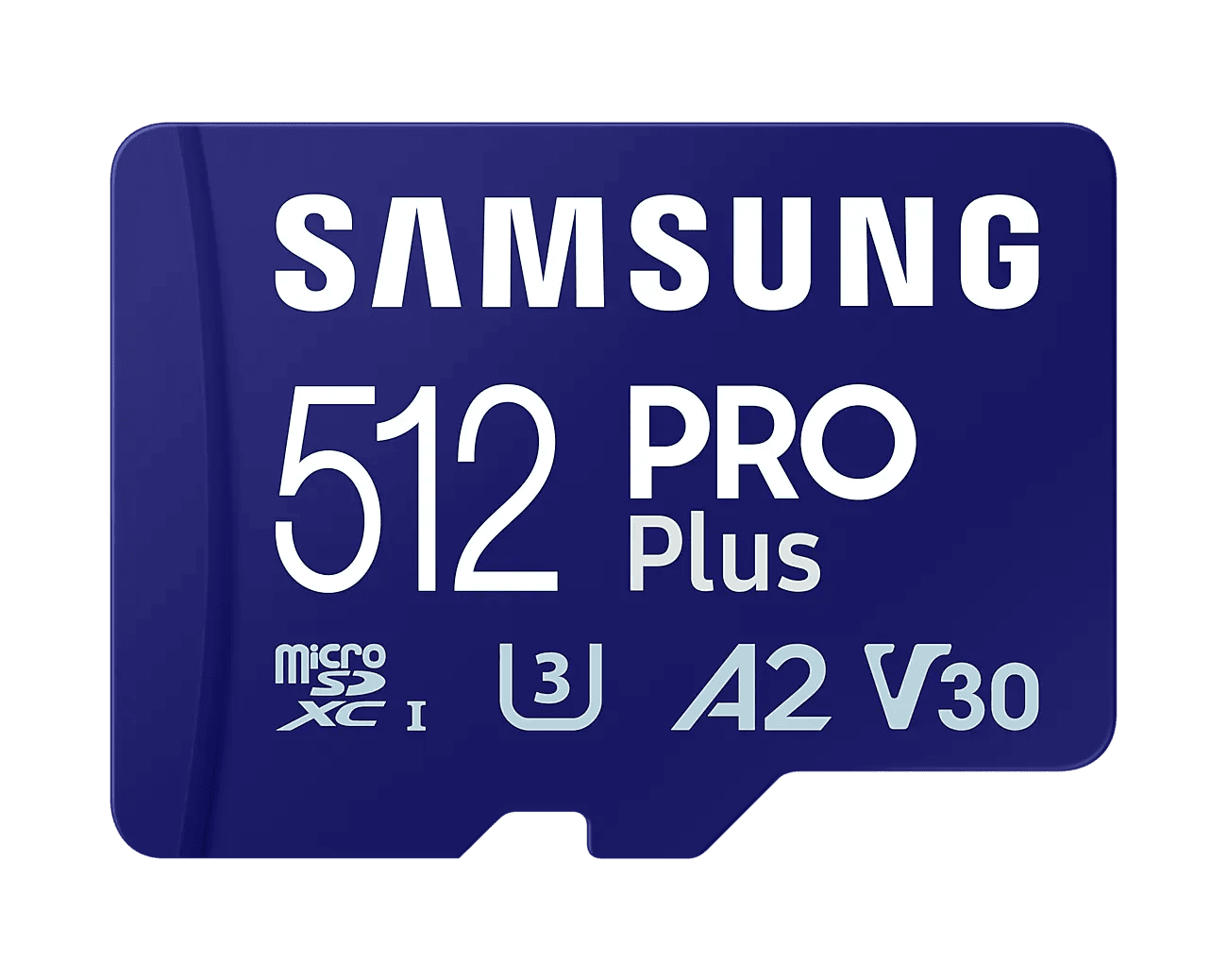SAMSUNG Memóriakártya, PRO Plus microSDXC kártya 512GB, CLASS 10, UHS-I, U3, V30, A2, + Adapter, R180/W130