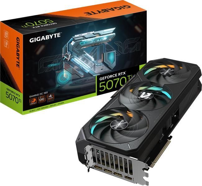 GIGABYTE Videokártya PCI-Ex16x nVIDIA RTX 5070 Ti 16GB DDR7 OC