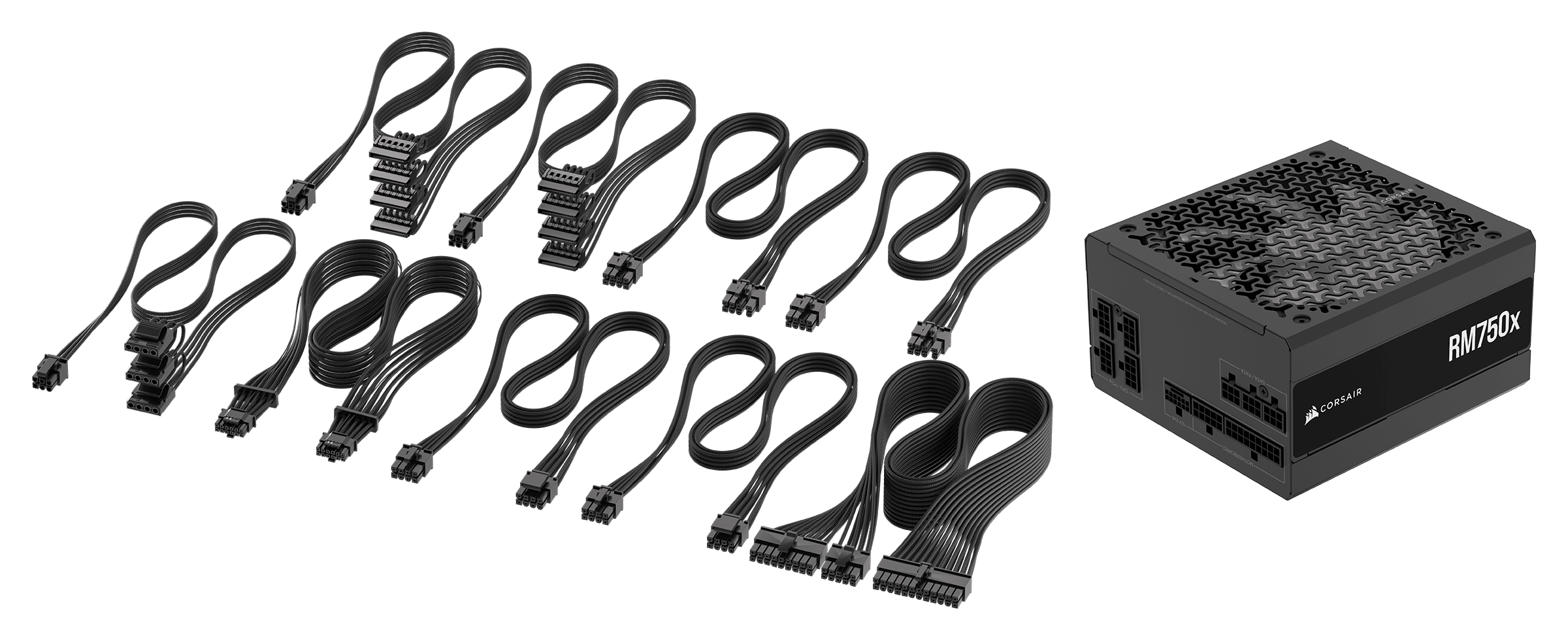 CORSAIR Tápegység Moduláris, RM750x, 750W, ATX 3.1, PCIe 5.1, 14cm, Cybenetics Gold