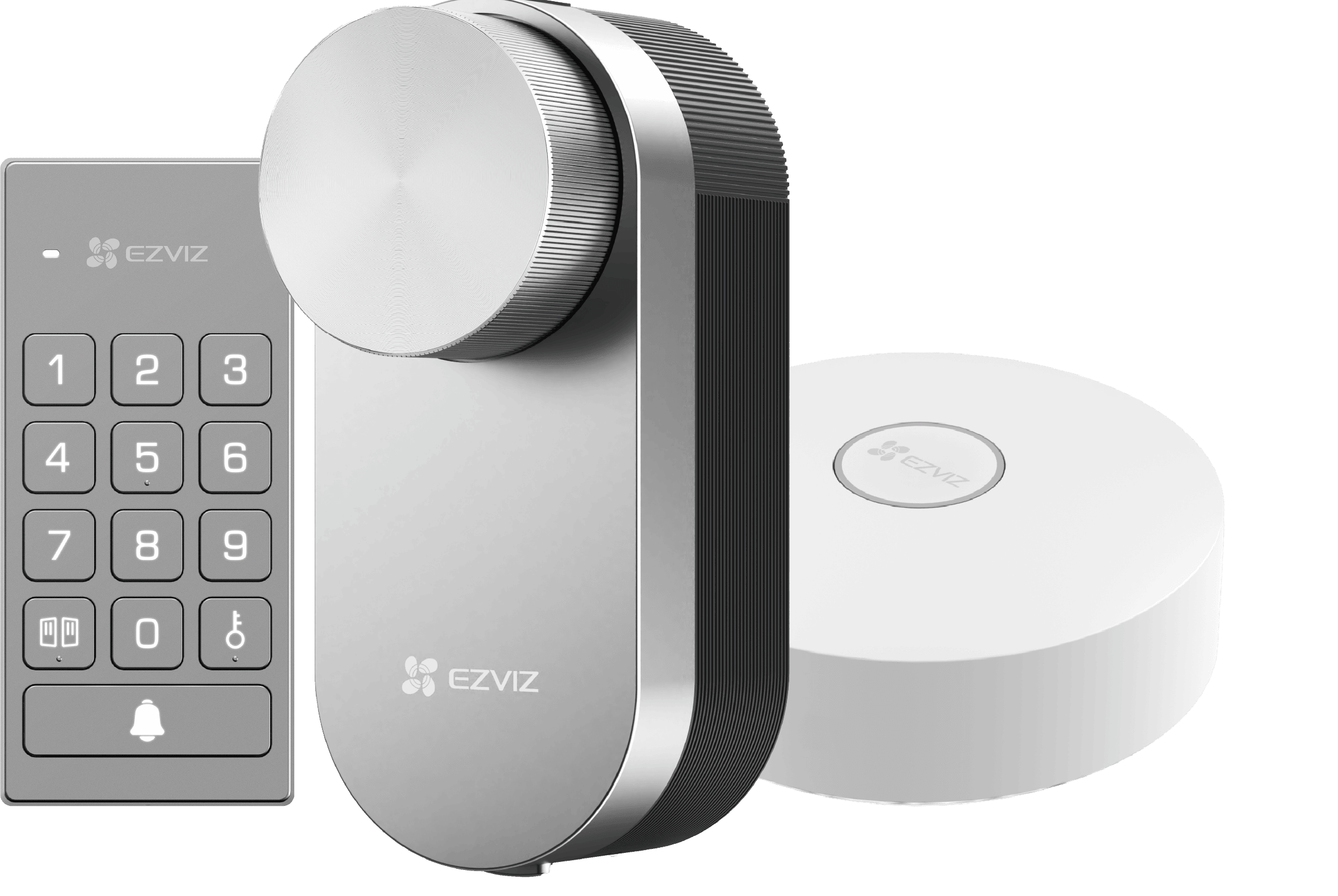 EZVIZ DL01 Pro intelligens zár Kit, Bluetooth & Zigbee kapcsolat, CP billentyűpad, A3 központtal, távoli hozzáférés