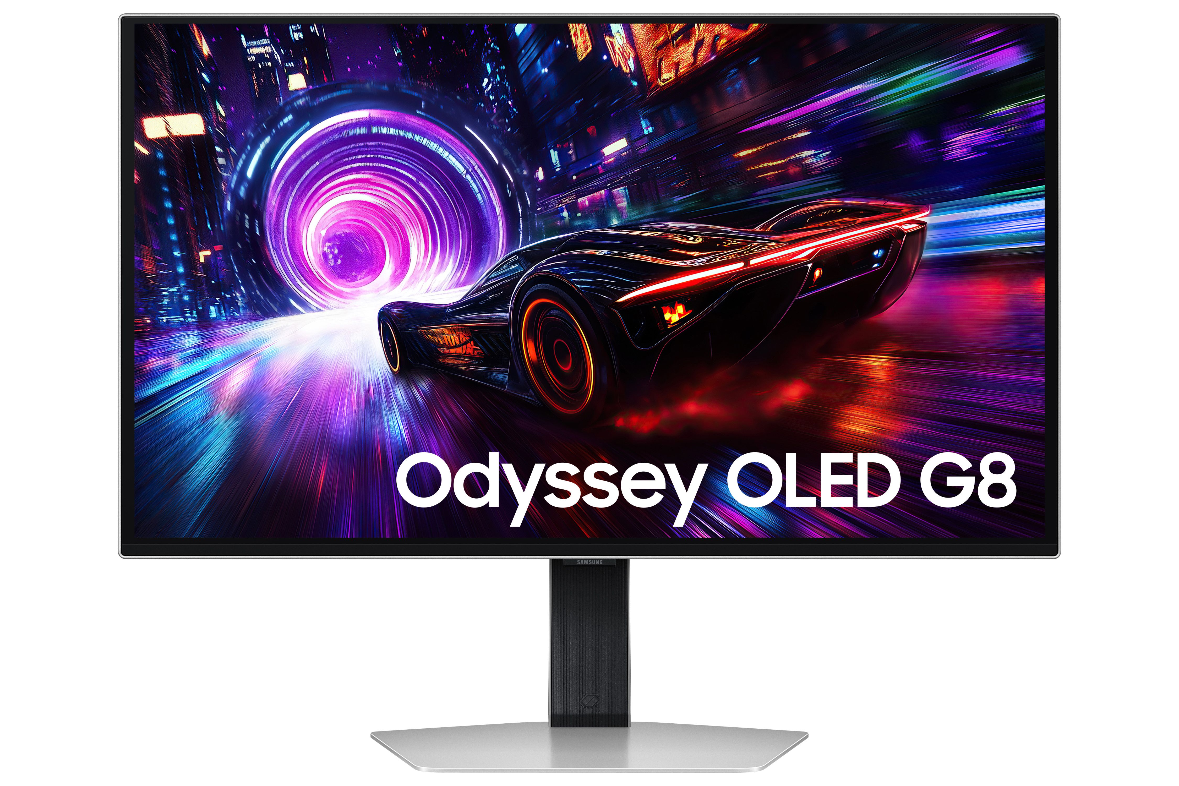 SAMSUNG Gaming 240Hz OLED monitor 27" G8, 3840x2160, 16:9, 250cd/m2, 0.03ms, HDMI/DisplayPort/USB,Pivot