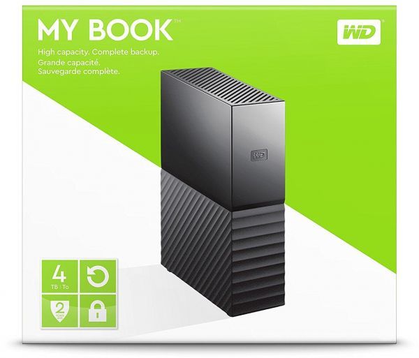 WESTERN DIGITAL 3.5" USB 3.0 HDD 4TB MY BOOK Desktop fekete