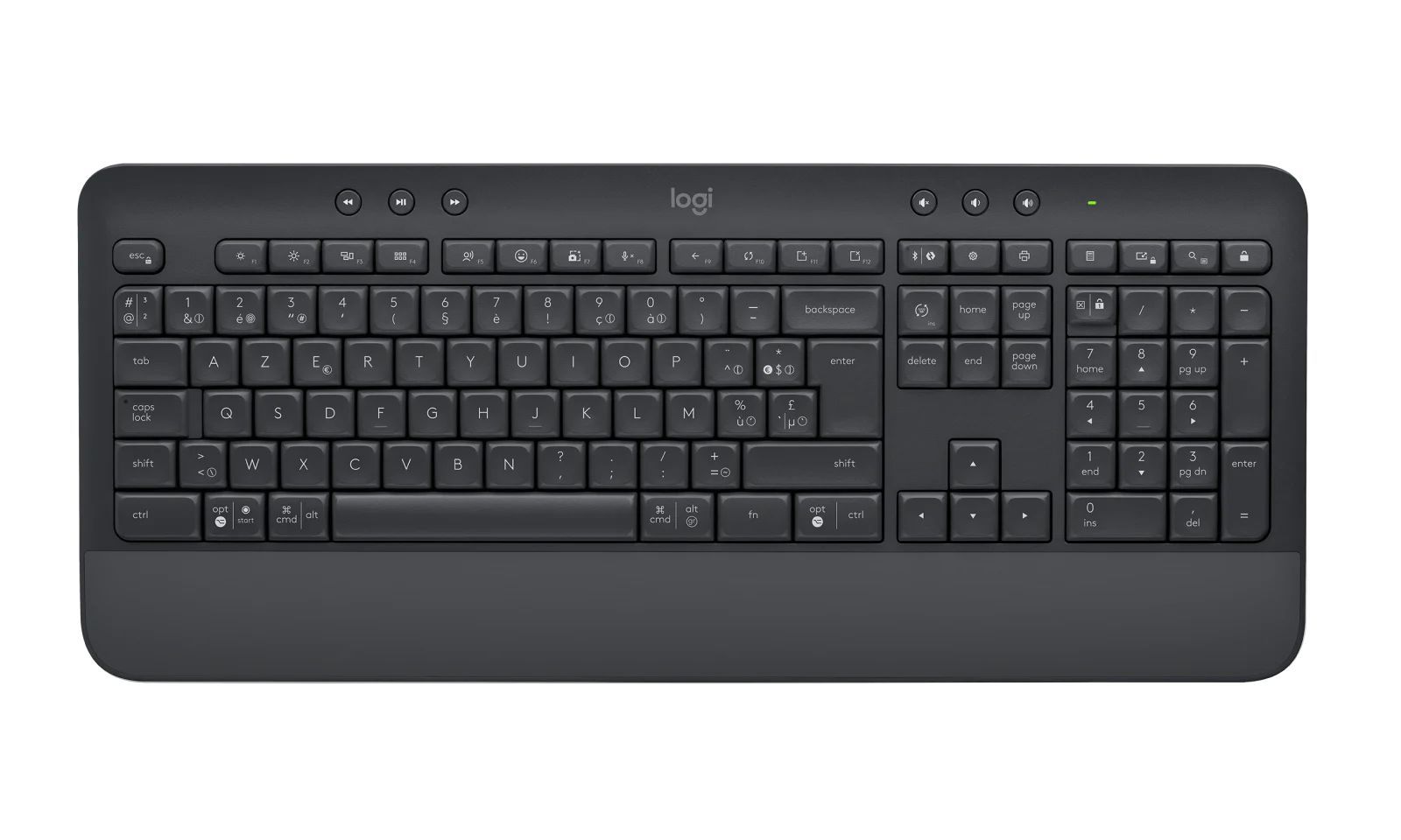 LOGITECH Billentyűzet - K650 Signature Vezeték Nélküli & Bluetooth Grafitszürke, HUN