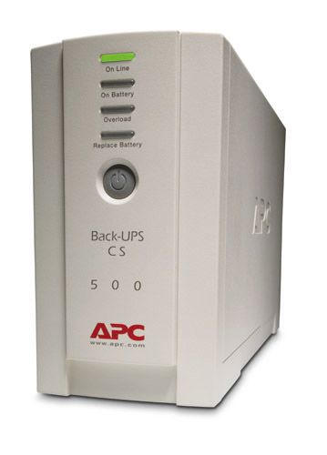 APC Back-UPS BK500EI (CS) (3+1 IEC13) 500VA (300 W) 230V Power-Saving OFFLINE szünetmentes tápegység, torony - USB inter