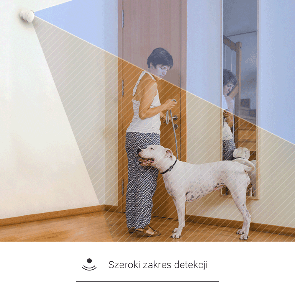 EZVIZ T1C mozgásérzékelő, PIR szenzor, Zigbee kapcsolat, alacsony energiafogyasztás, valós idejű riasztás