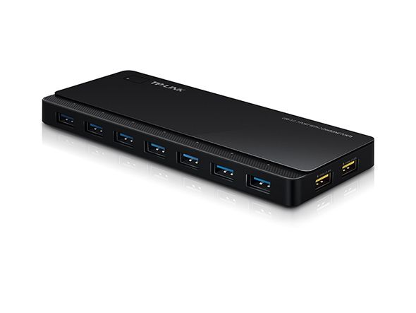 TP-LINK USB 3.0 HUB 7 Portos + 2xtöltési csatlakozás, UH720