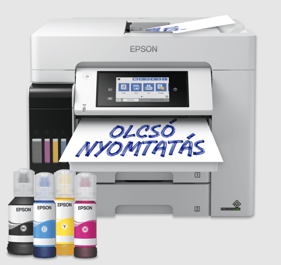 EPSON Tintasugaras nyomtató - EcoTank L6580 (A4, MFP, színes, 4800x2400 DPI, 32 lap/perc, USB/LAN/Wifi)