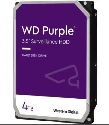 WESTERN DIGITAL 3.5" HDD SATA-III 4TB 5400rpm 256MB Cache, CAVIAR Purple