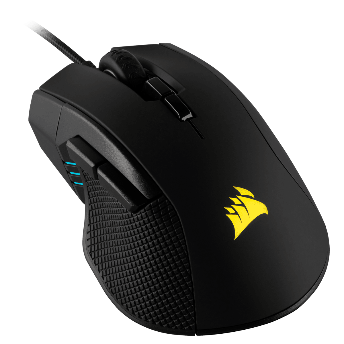 CORSAIR Vezetékes Egér Gaming, IRONCLAW RGB FPS/MOBA, 7 programozható gomb, RGB Világítás, 18000dpi, fekete