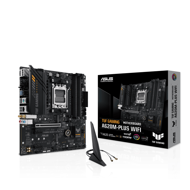 ASUS Alaplap AM4 TUF GAMING A620M-PLUS WIFI AMD A520, mATX