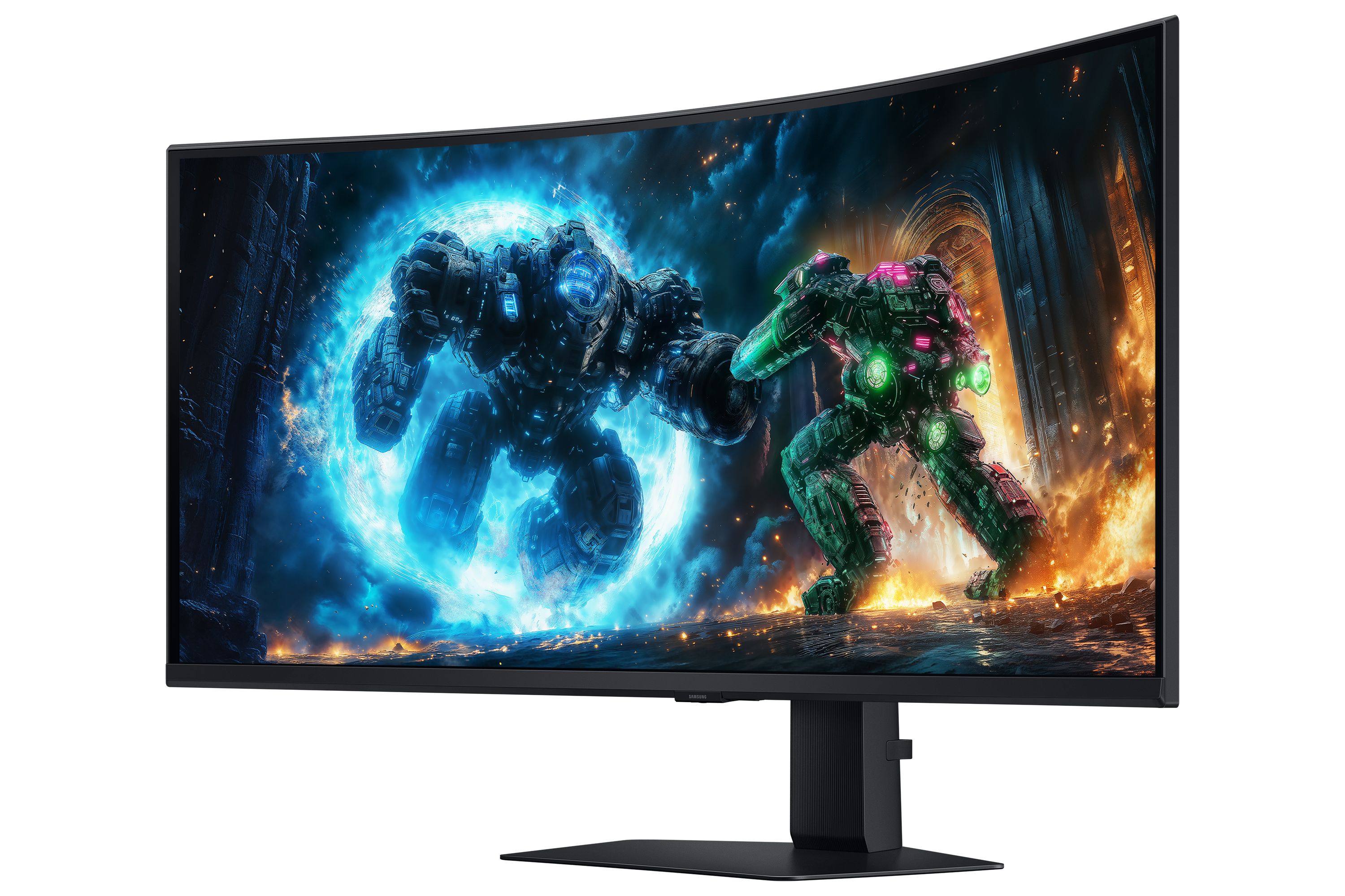 SAMSUNG Odyssey G7 G75F Ívelt Gaming VA monitor 40", 5120x2160, 21:9, 350cd/m2, 1ms,  DisplayPort/2xHDMI/2xUSB-A/USB-B