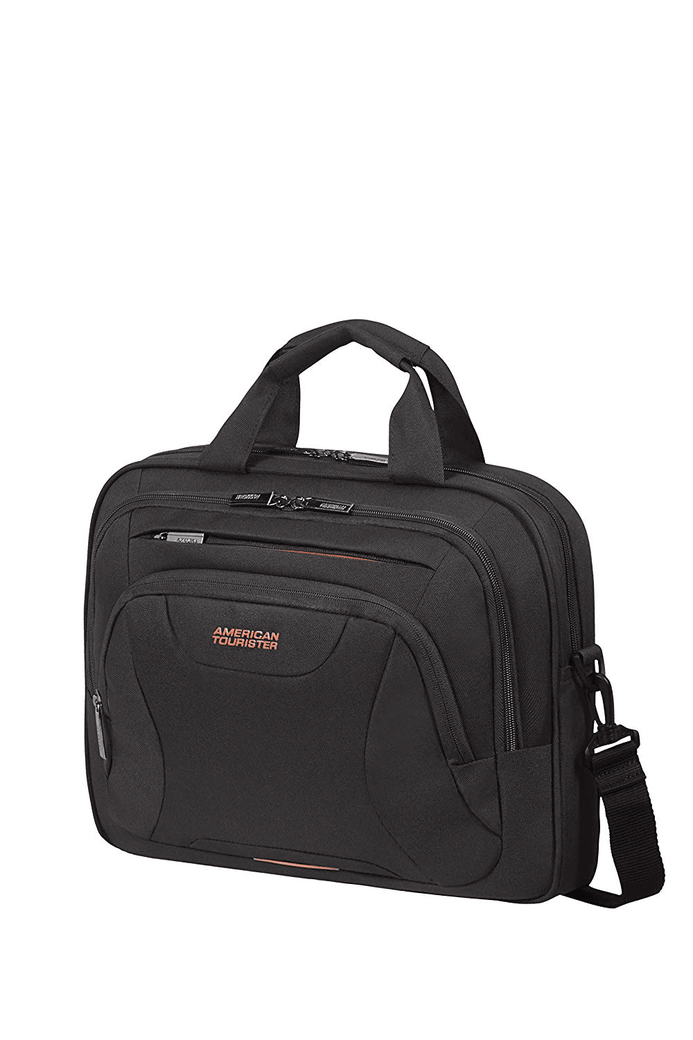 AMERICAN TOURISTER 88532-1070, Aktatáska 15.6" (Fekete/Narancssárga) -AT WORK