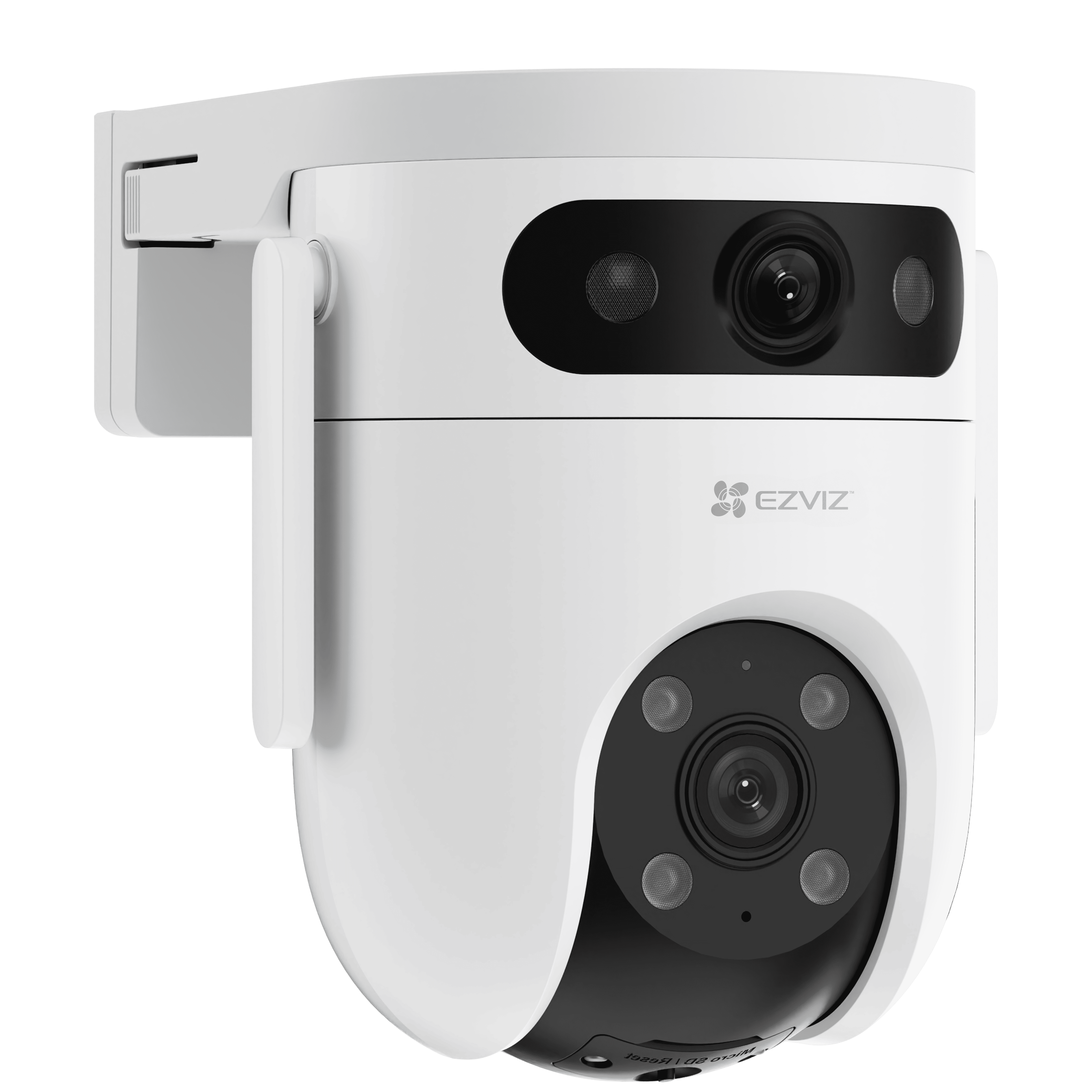 EZVIZ H9C dual kültéri kamera, 2K + 2K 3 MP, 360°, color night vision, 2 járőr mód, társérintkezés, alakérzékelés, 512GB