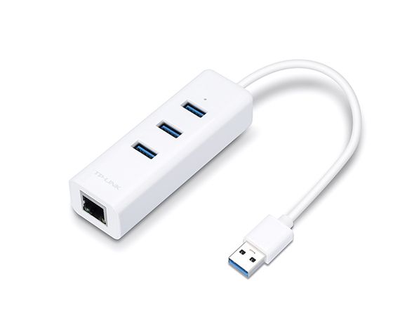 TP-LINK Átalakító USB 3.0 to Ethernet Adapter 1000Mbps + 3 USB 3.0 port, UE330