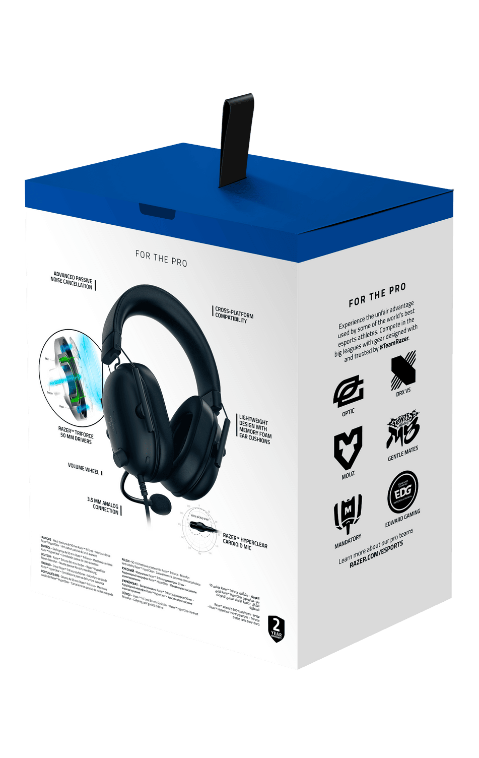 Razer fejhallgató BlackShark V2 X PS / RZ04-03241000-R3G1 fekete