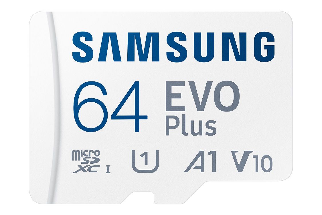 SAMSUNG Memóriakártya, EVO Plus microSDXC kártya, 64GB, UHS-I, U1, V10, A1, + SD Adapter, R160/W