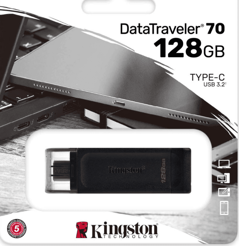 KINGSTON Pendrive 128GB DT 70 USB-C 3.2 Gen 1