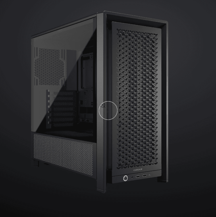 CORSAIR Ház Micro-ATX iCUE LINK 2500X RGB, Tápegység nélkül, Edzett Üveg, fekete