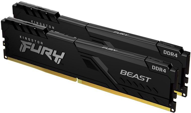 KINGSTON FURY Memória DDR4 32GB 3200MT/s CL16 DIMM (Kit of 2) Beast Black