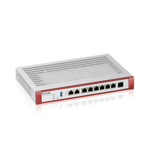 ZYXEL Tűztfal 2x2.5-GbE port + 6x1-GbE +1xUSB 3.0 + 1konzol port + 1 év Security Bundle, USGFLEX200H-EU0102F