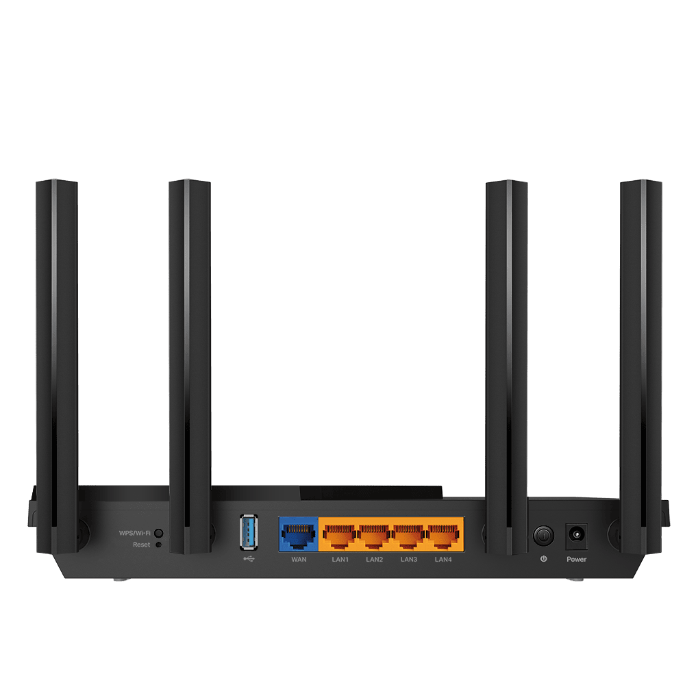 TP-LINK Wireless Router Dual Band AX3000 1xWAN(1000Mbps) + 4xLAN(1000Mbps) + 1xUSB 3.0, Archer AX55