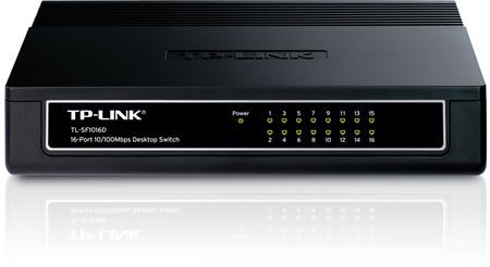 TP-LINK Switch 16x100Mbps, TL-SF1016D