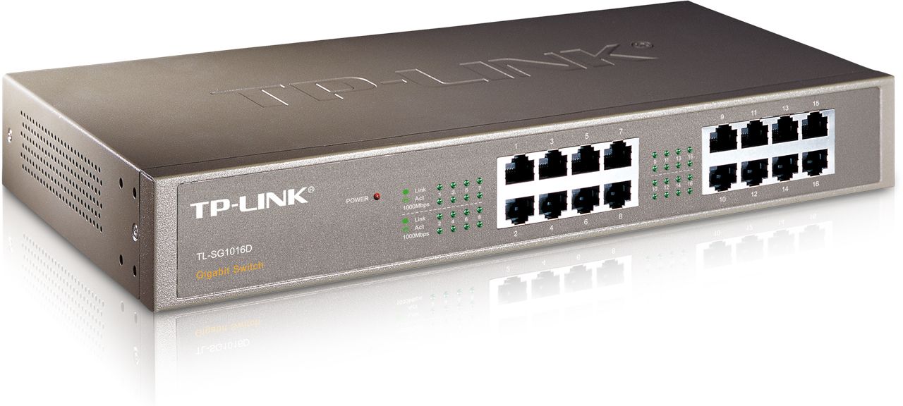 TP-LINK Switch 16x1000Mbps, TL-SG1016D