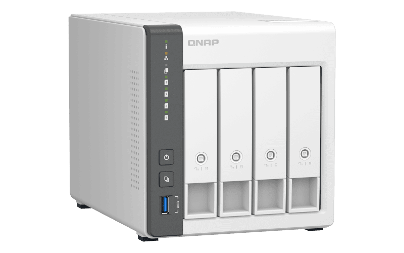 QNAP NAS 4 fiókos TS-433-4G Cortex-A55 4x2,0GHz, 1x4GB RAM, 1x2.5Gbps, 1xUSB3.2