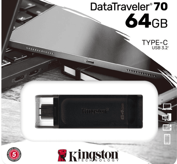 KINGSTON Pendrive 64GB DT 70 USB-C 3.2 Gen 1
