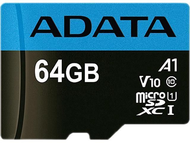 ADATA Memóriakártya MicroSDXC 64GB + Adapter UHS-I CL10 (100/25)