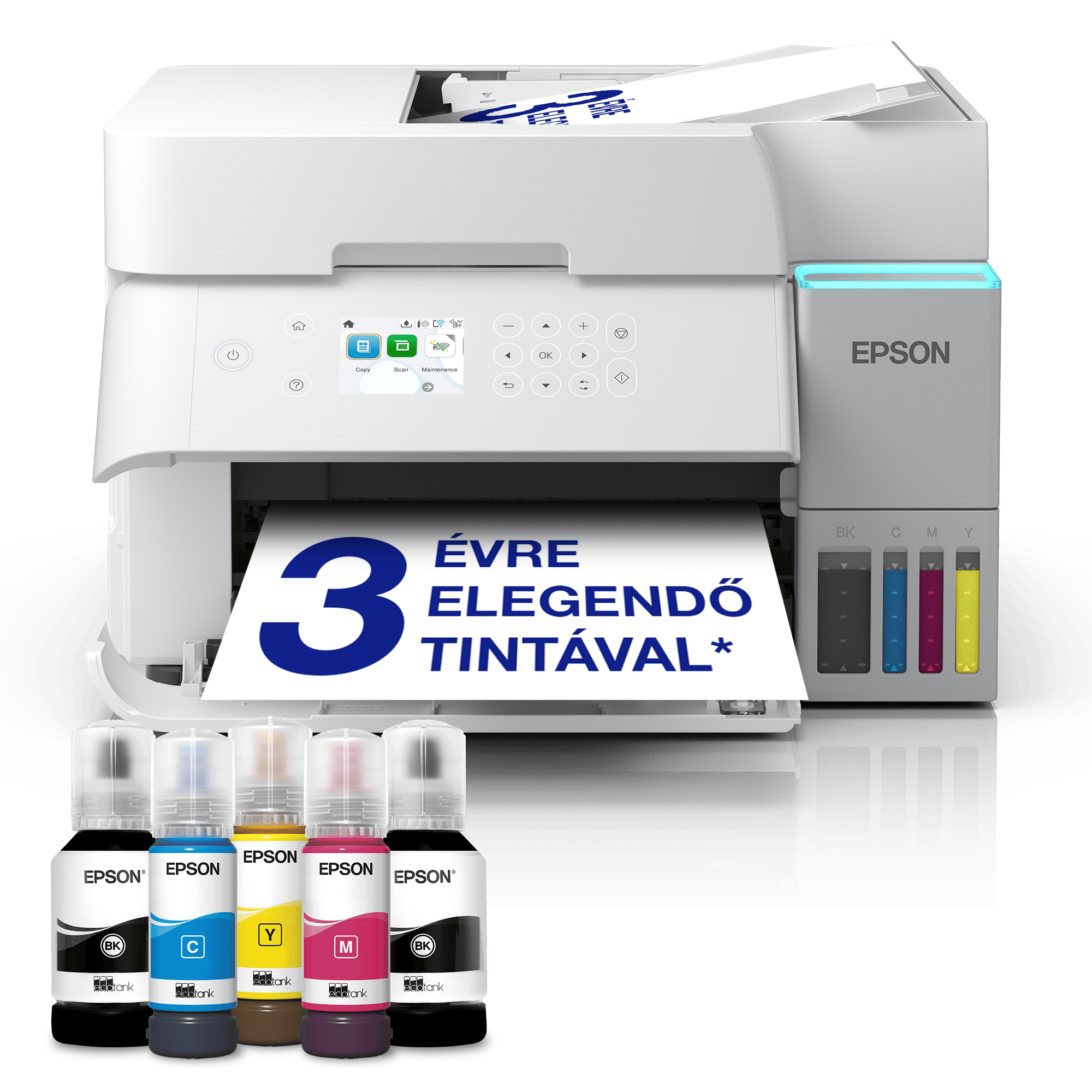 EPSON Tintasugaras nyomtató - EcoTank L6376 (A4, MFP, színes,4800x1200 DPI, 35 lap/perc, Full duplex, ADF, USB/LAN/Wifi)