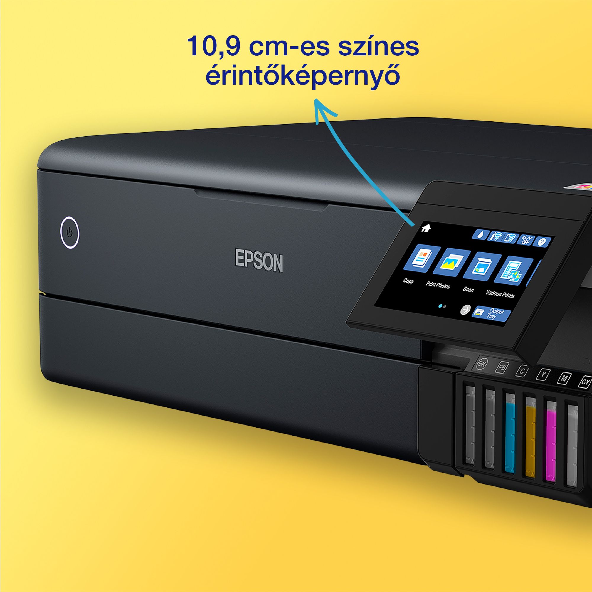 EPSON Tintasugaras nyomtató - EcoTank L8180 (A3, MFP, 5760x1440 DPI, 16 lap/perc,duplex, USB/LAN/Wifi/Wifi Direct)