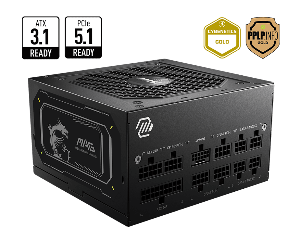 MSI Tápegység 850W 80+ Gold moduláris, Gen 5.0 V2