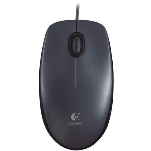 LOGITECH Egér - M90 Vezetékes Optikai, Sötét szürke